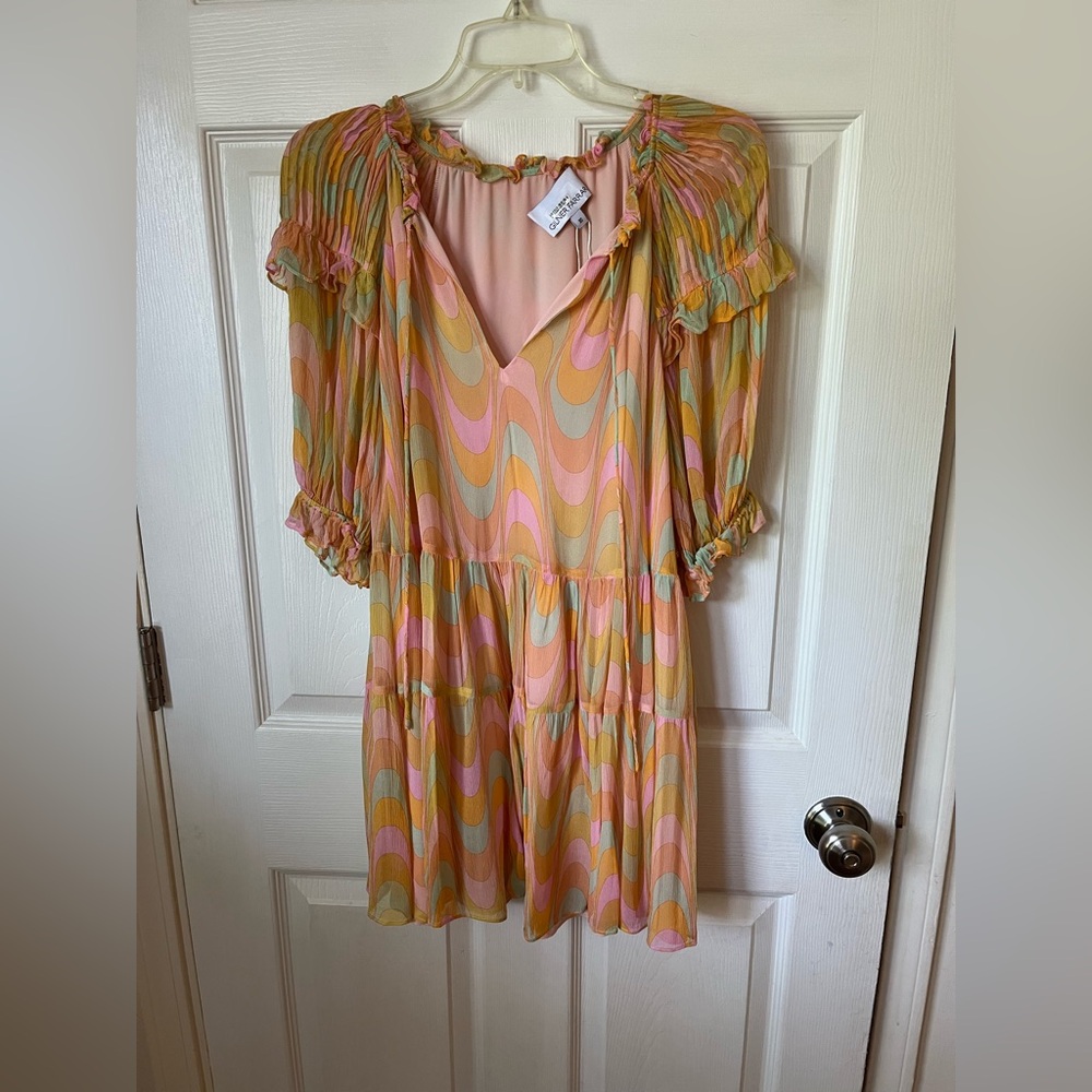 Colorful Wave Pattern Dress gilner farrar